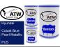 Preview: Hyundai, Cobalt Blue Pearl Metallic, PU5: 500ml Lackdose + 500ml Klarlack + 250ml Härter - Set, von ATW Autoteile West.